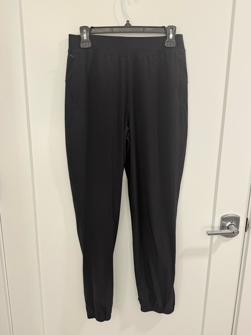 Black Lululemon Adapted State Perforated High Rise Jogger